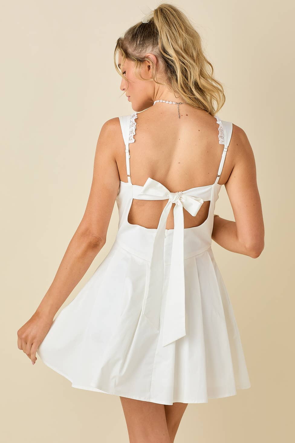 White Princess Mini Dress