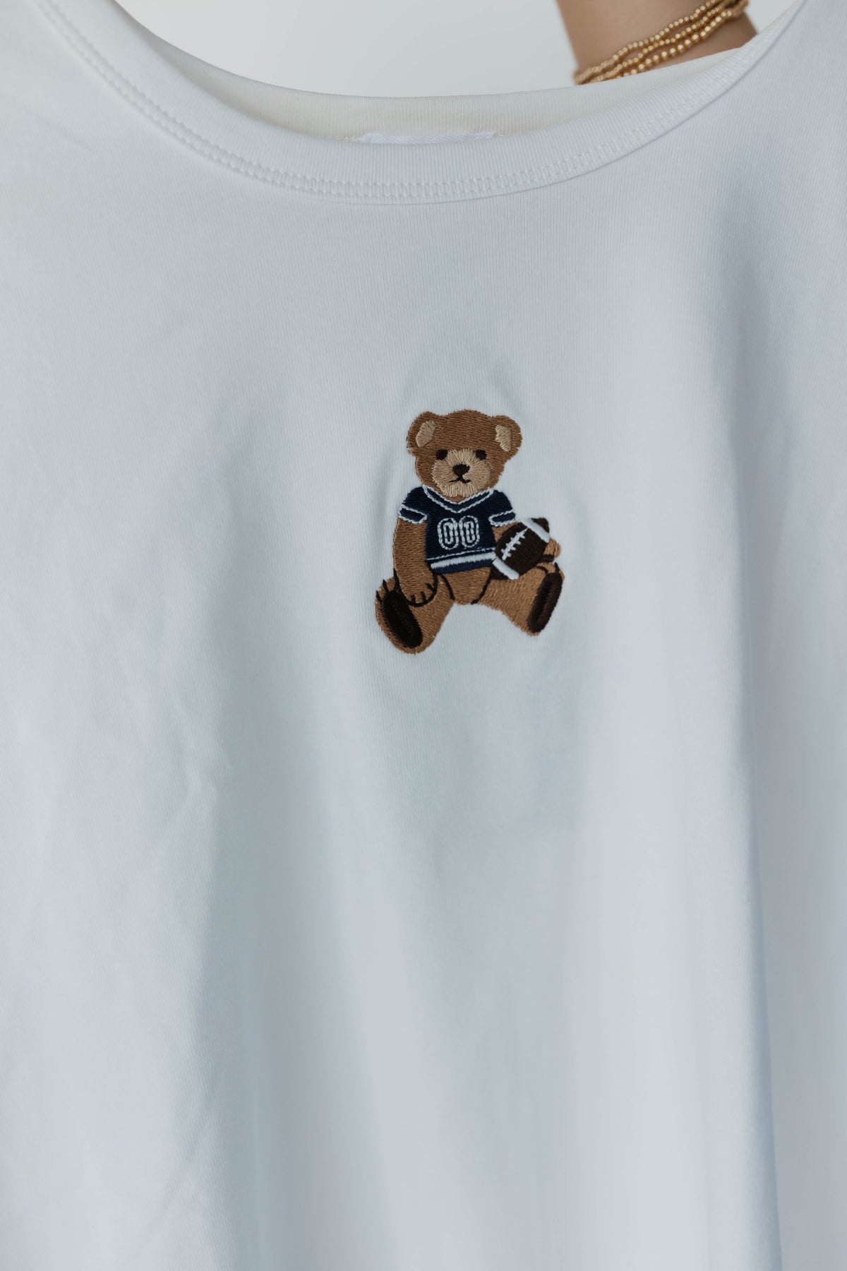 Teddy Bear Baby Tee (Blue)