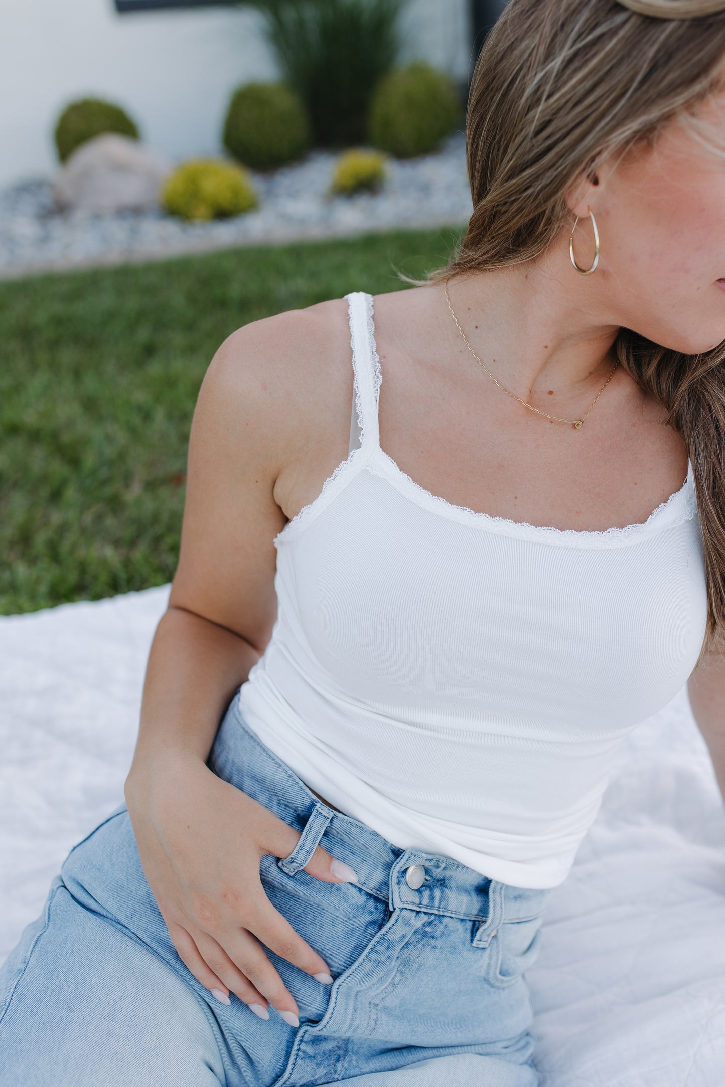 Retro Lace Americana Tank