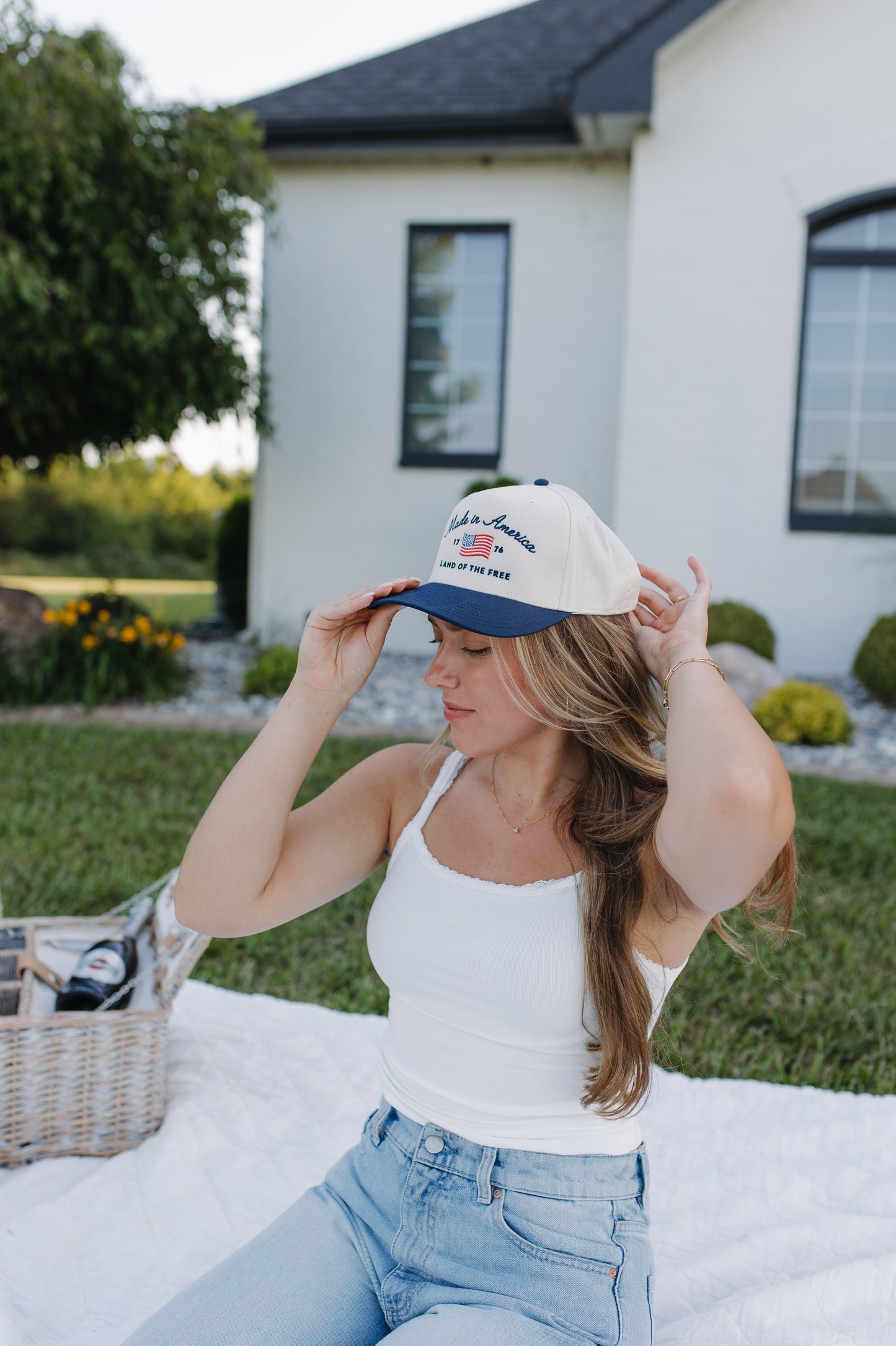 Retro Lace Americana Tank