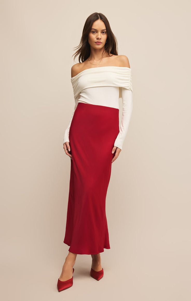 Old Money Satin Skirt