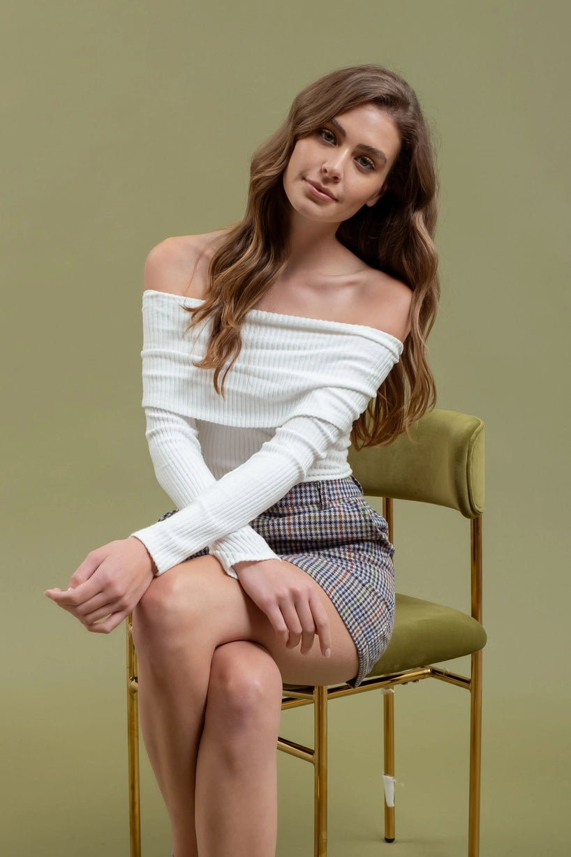 Livie Folded Sweater Top