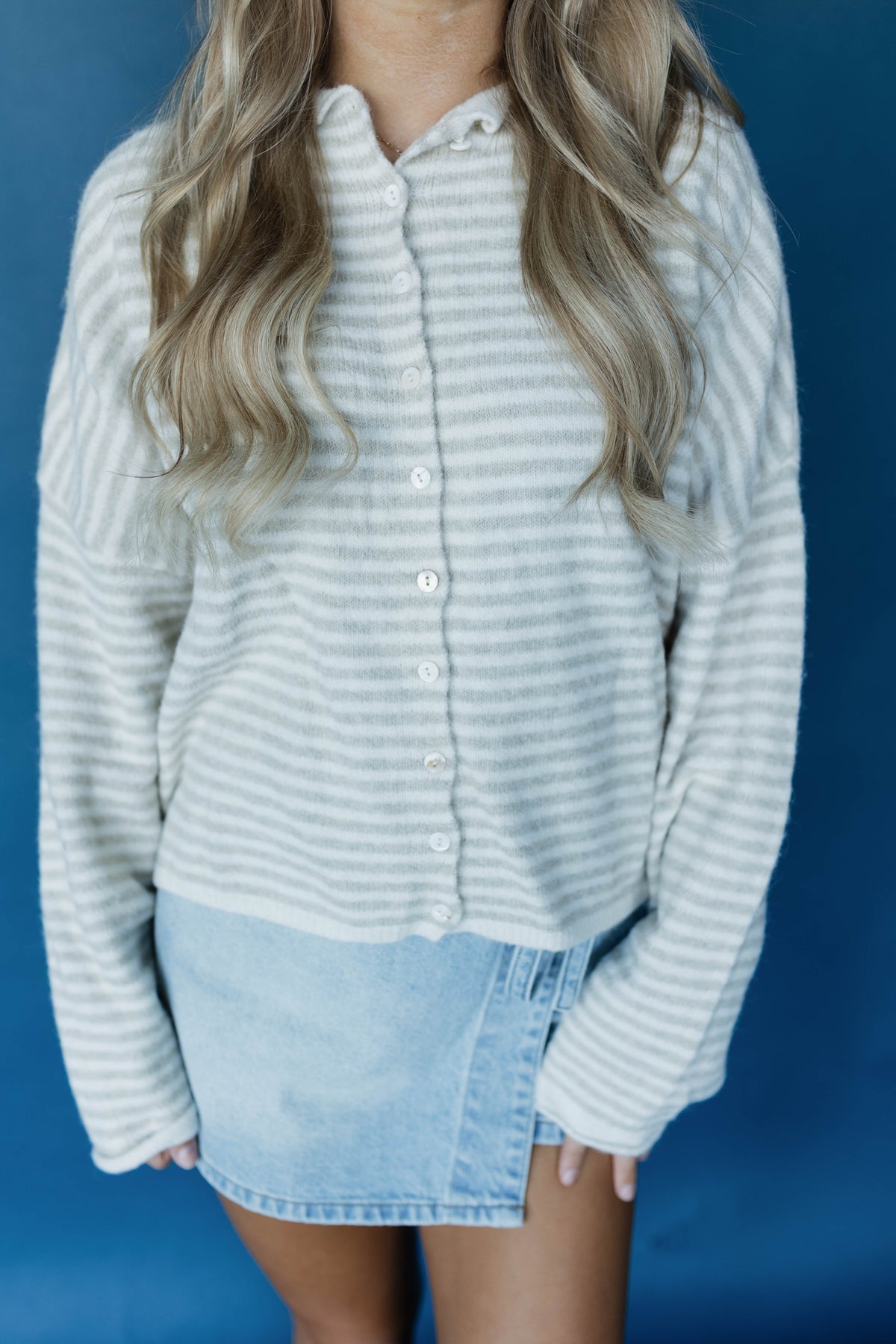 Cozy Stripe Cardigan