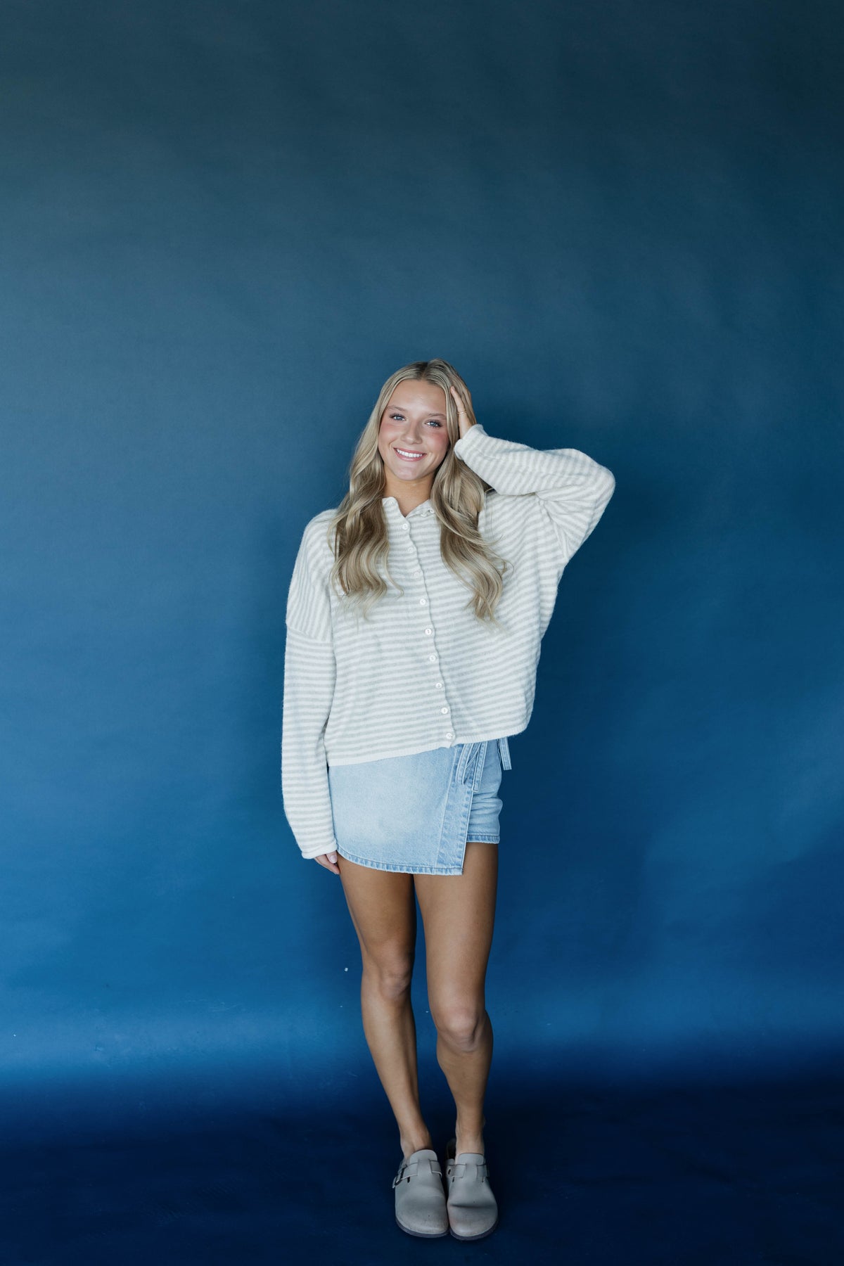 Cozy Stripe Cardigan