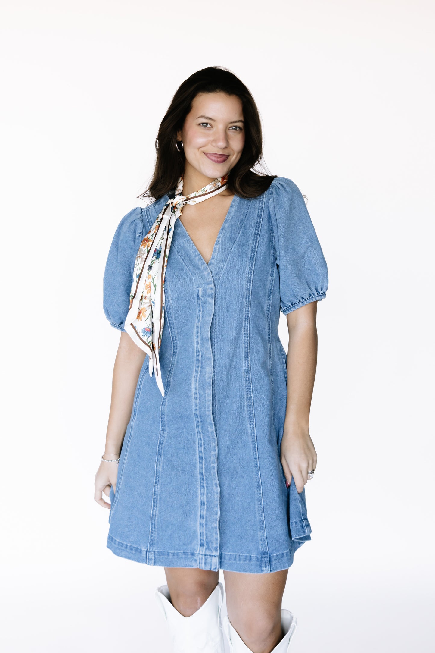 Halo Denim Dress