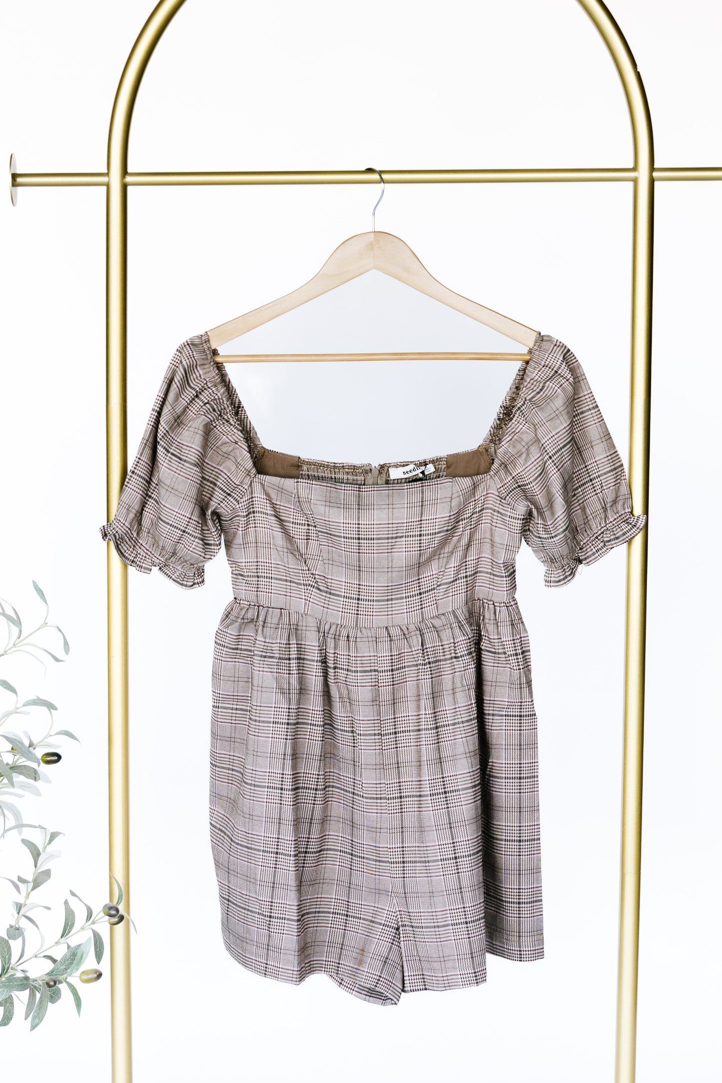 Falling for Plaid Romper