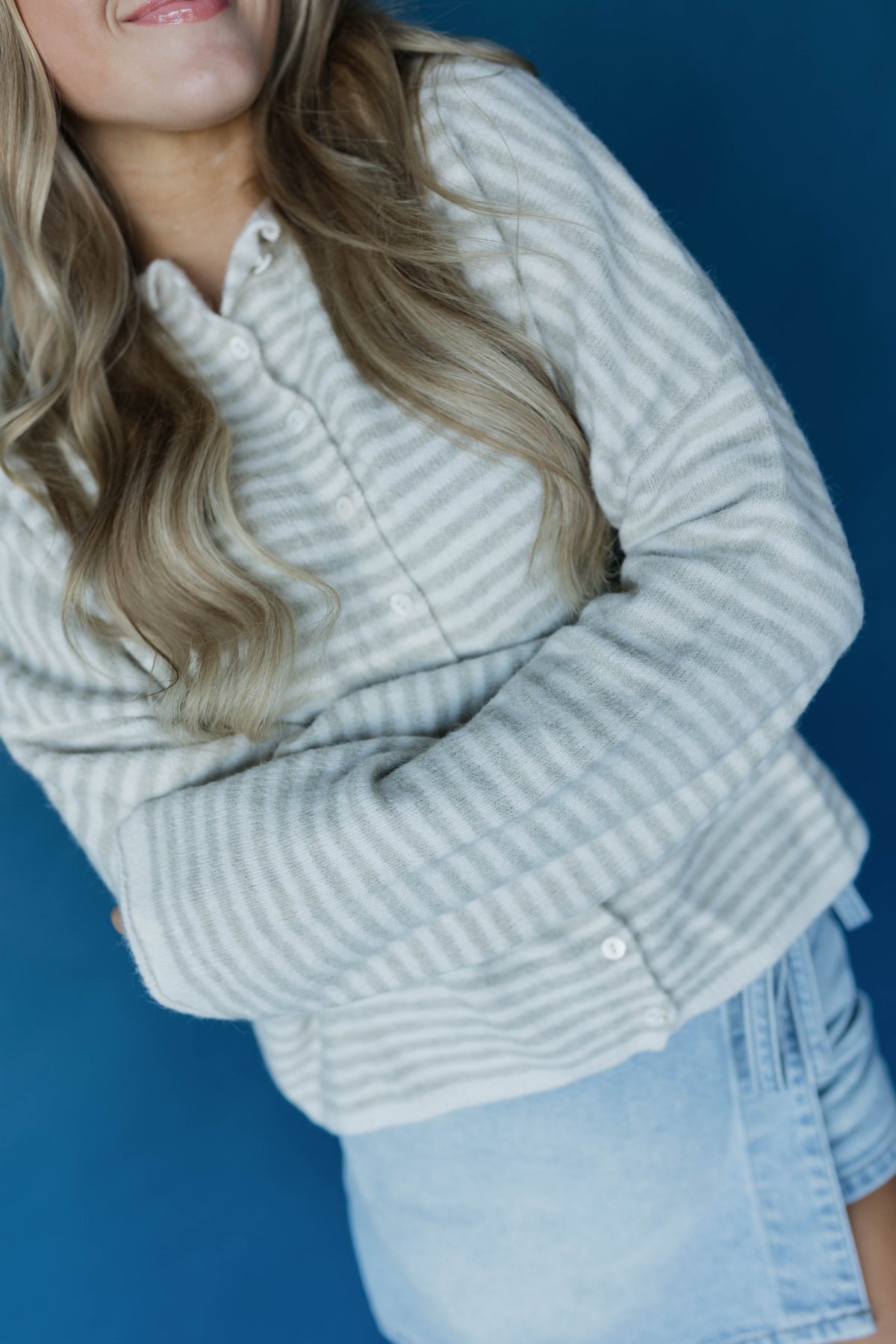 Cozy Stripe Cardigan