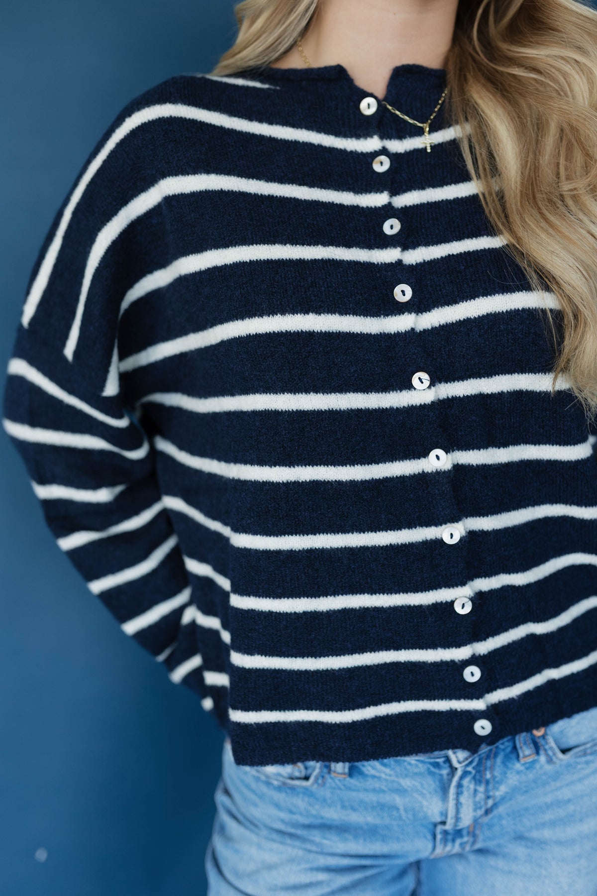 The Harbor Stripe Cardigan