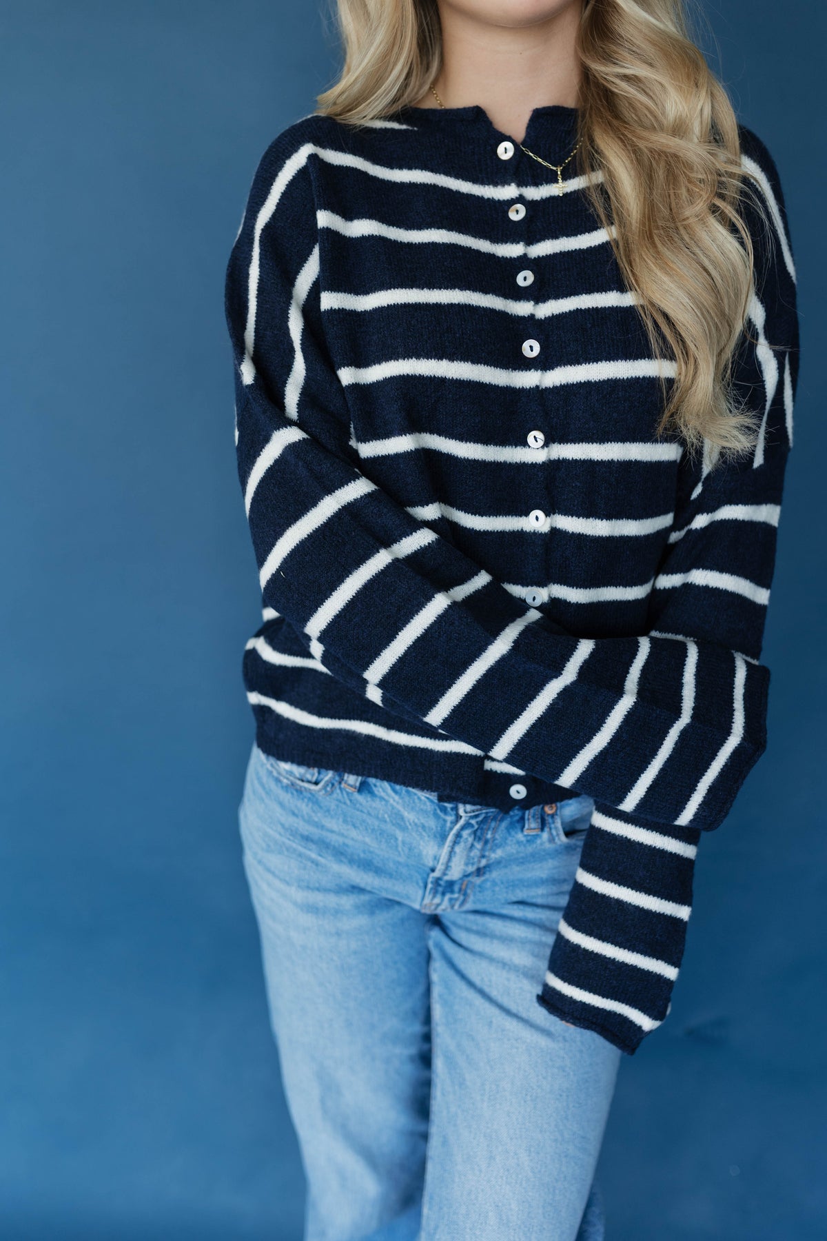 The Harbor Stripe Cardigan