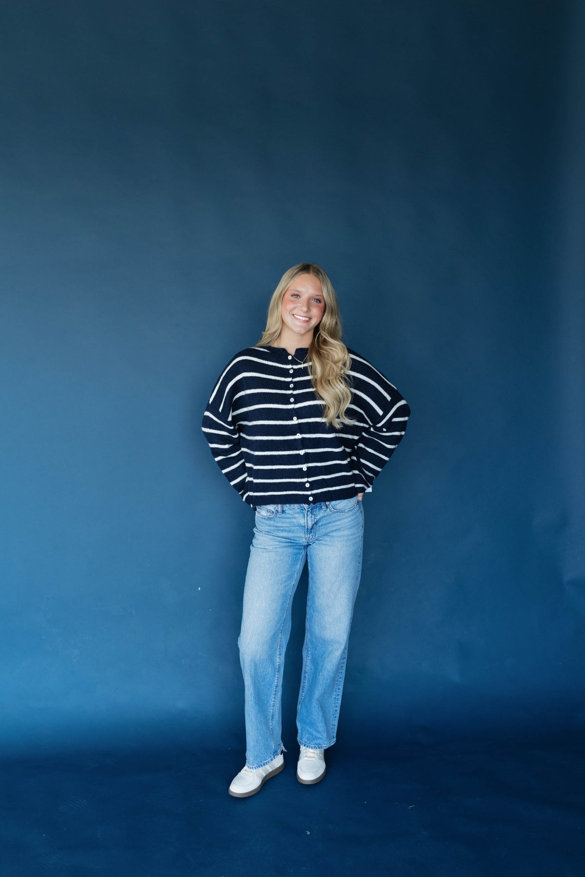 The Harbor Stripe Cardigan