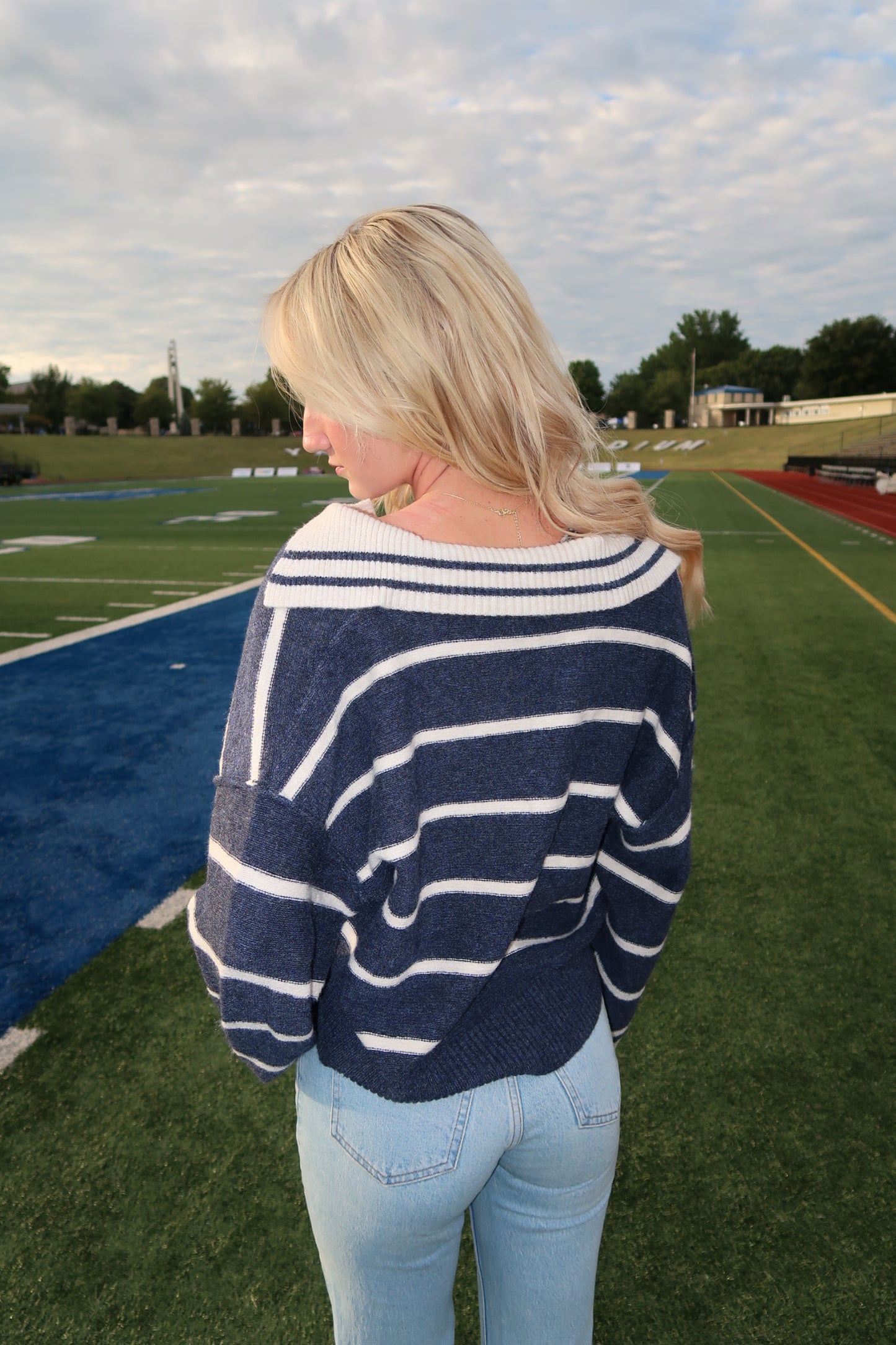 Victory Stripe Pullover