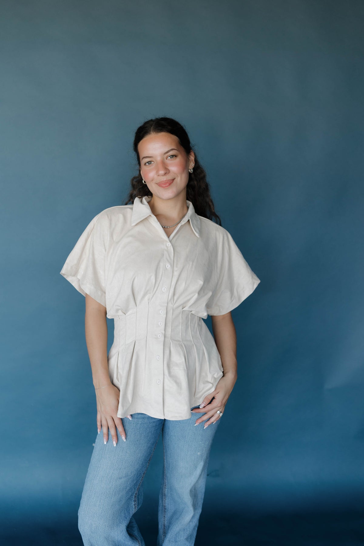 Golden Girl Blouse - Cream