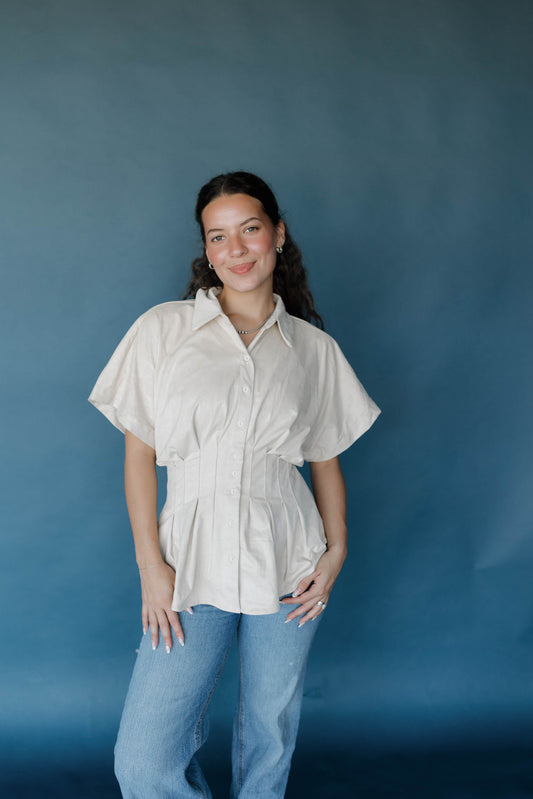 Golden Girl Blouse - Cream