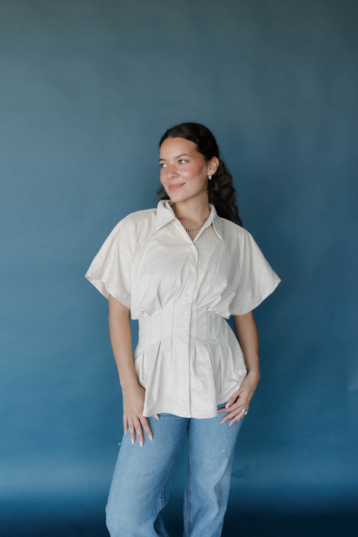 Golden Girl Blouse - Cream