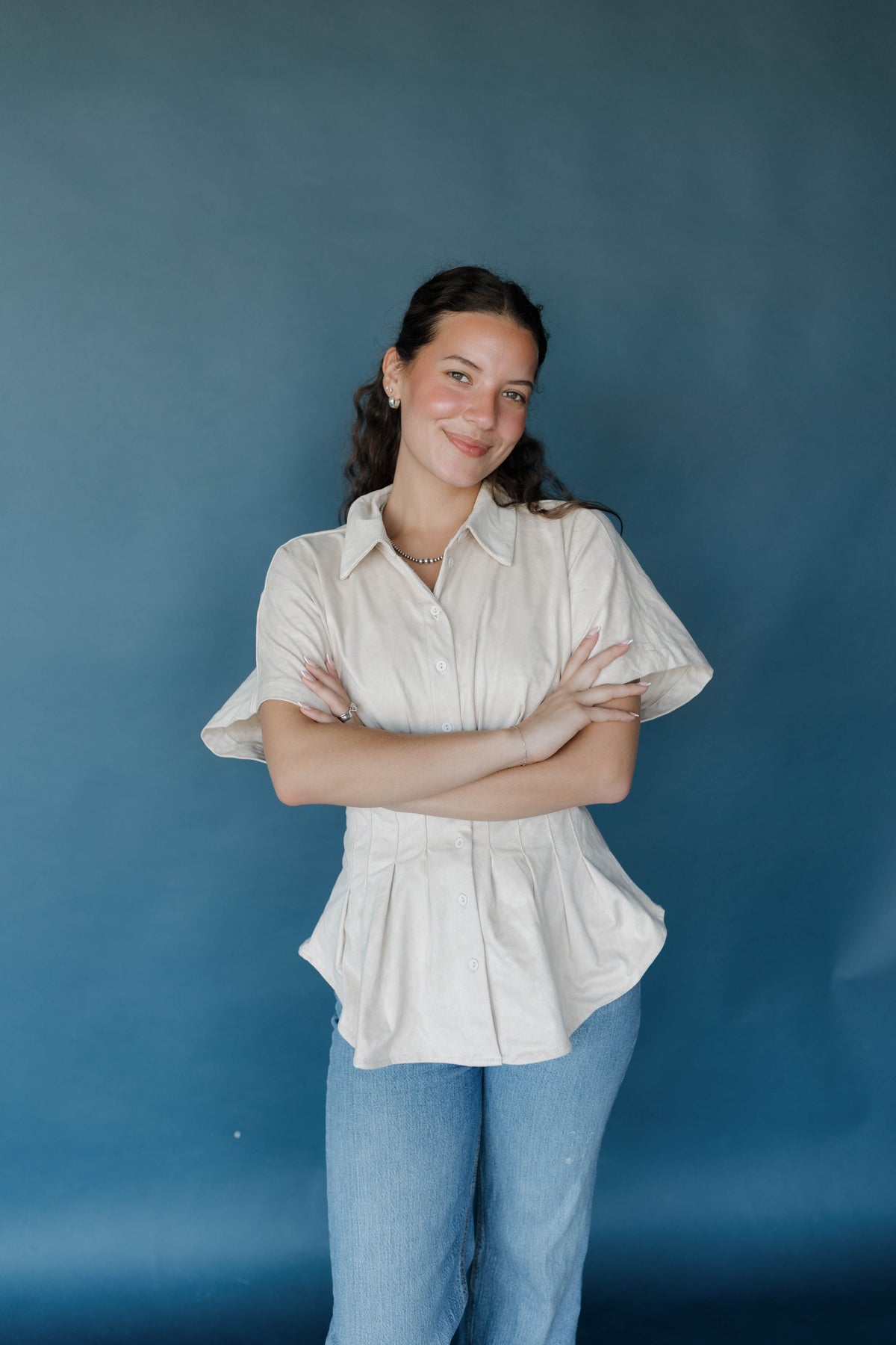 Golden Girl Blouse - Cream