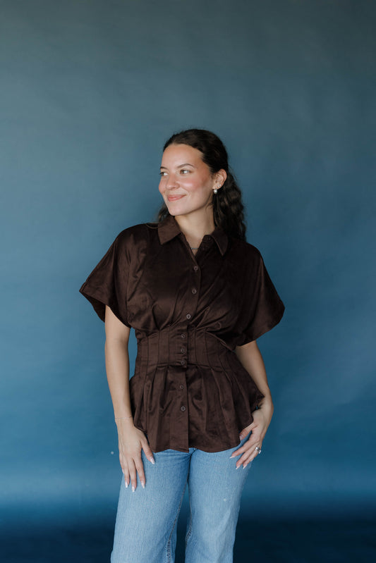 Golden Girl Blouse - Brown