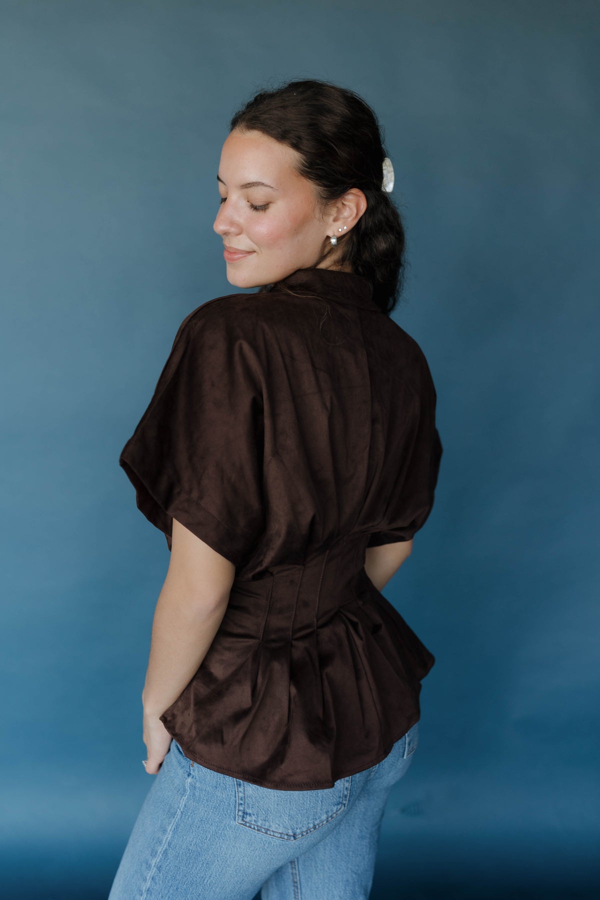 Golden Girl Blouse - Brown