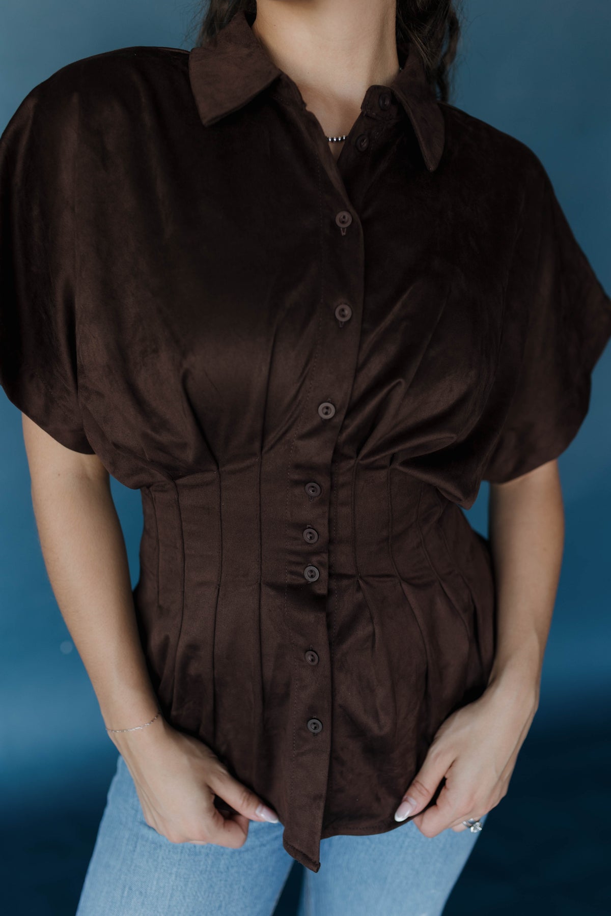 Golden Girl Blouse - Brown