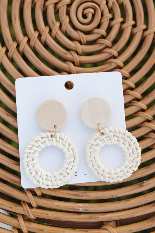 Wooden Vintage Earrings