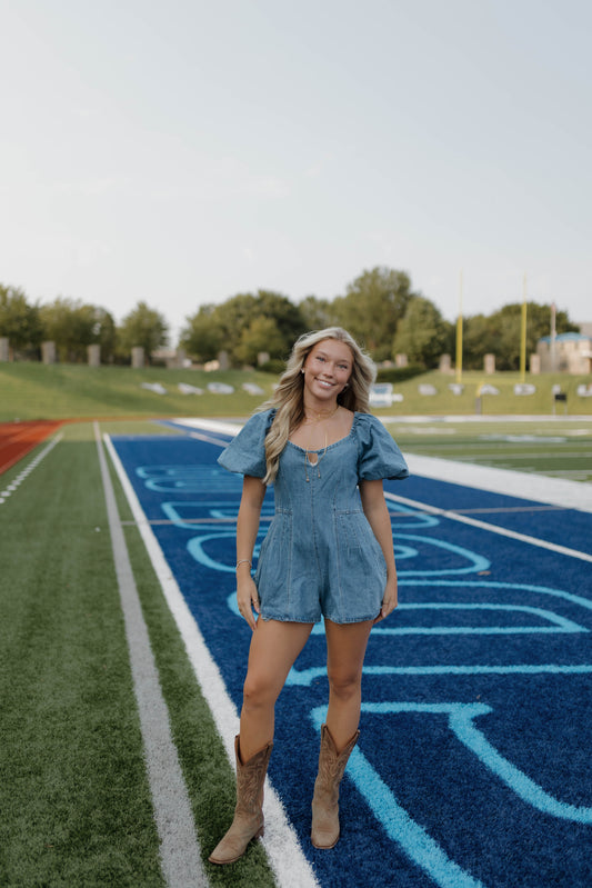 The Stadium Sweetheart Romper