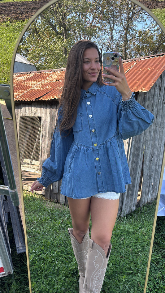Apple Ridge Denim Blouse