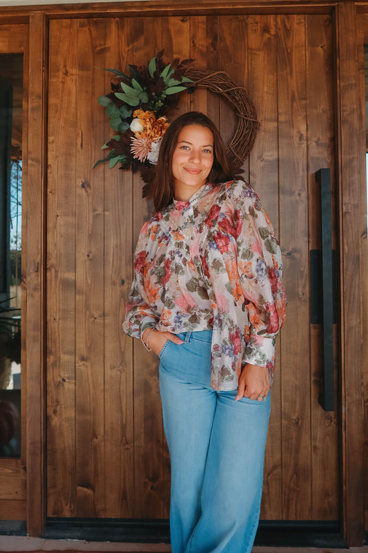 Autumn Wildflower Blouse