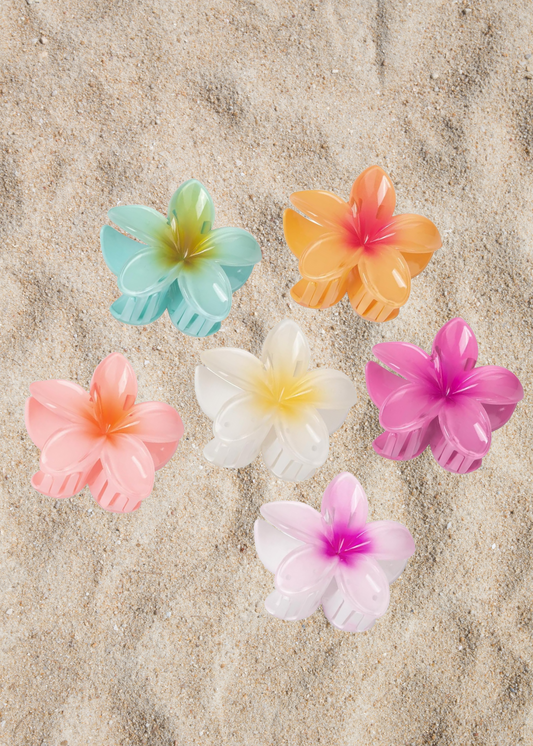 Hawaiian Floral Hair Clip